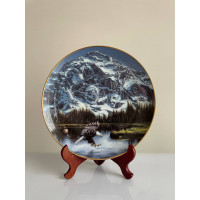 Декоративная винтажная тарелка Portrait of Majesty из коллекционной серии Spirits of the Wild Cats Around the World от Danbury Mint