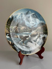 Декоративная винтажная тарелка Whitewater Falls из коллекционной серии Spirits of the Wild Cats Around the World от Danbury Mint