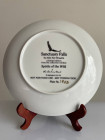 Декоративная винтажная тарелка Sanctuary Falls из коллекционной серии Spirits of the Wild Cats Around the World от Danbury Mint
