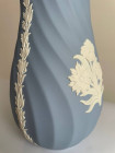 Wedgwood ваза винтажная, коллекционная, джаспер, бисквитный фарфор, редкость, ваза с волнистым краем