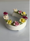 Coalport подкова с цветами, винтажная, коллекционная, фарфоровая
