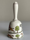 Винтажный фарфоровый колокольчик дизайна Hunting Scene от Crown Staffordshire