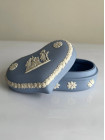 Wedgwood шкатулка в форме сердца, винтажная, коллекционная, бисквитный фарфор, джаспер,1966 год