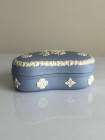 Wedgwood шкатулка в форме сердца, винтажная, коллекционная, бисквитный фарфор, джаспер,1966 год