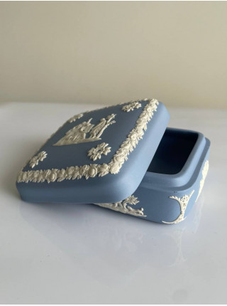 Wedgwood шкатулка, винтажная, коллекционная, бисквитный фарфор, джаспер, 1966 год
