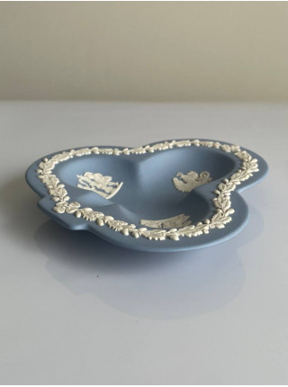 Wedgwood тарелка Крести, Трефы, карточные масти, Веджвуд, винтажная, коллекционная, джаспер, бисквитный фарфор