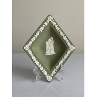 Wedgwood тарелка Буби, Бубны, карточные масти, Веджвуд, винтажная, коллекционная, джаспер, бисквитный фарфор