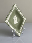 Wedgwood тарелка Буби, Бубны, карточные масти, Веджвуд, винтажная, коллекционная, джаспер, бисквитный фарфор