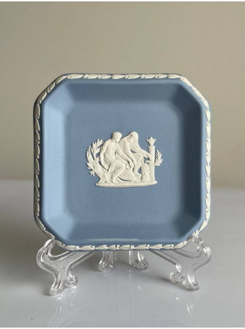 Wedgwood тарелка, блюдце Веджвуд, винтажная, коллекционная, джаспер, бисквитный фарфор