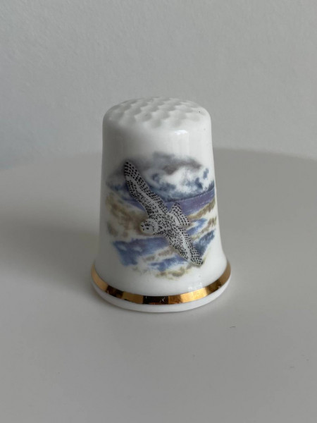 Brimstone наперсток Brimstone, фарфоровый, винтажный, Thimble Collectors Club