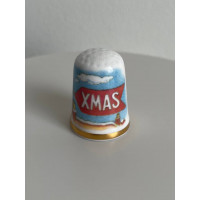 Caverswall наперсток Christmas Рождество, винтажный, коллекционный, Thimble Collectors Club