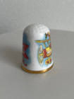 Caverswall наперсток Christmas Рождество, винтажный, коллекционный, Thimble Collectors Club