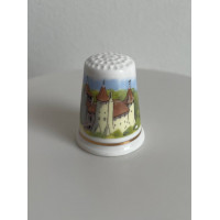 Celtic Cross Pottery наперсток Castell Coch, винтажный, коллекционный, Thimble Collectors Club