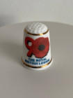 Винтажный коллекционный наперсток Royal British Legion 90th, выпущенный в октябре 2011 года специально для Thimble Collector Guild