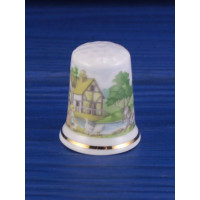 Heart of England наперсток The Old Mill, винтажный, коллекционный, Thimble Collectors Club
