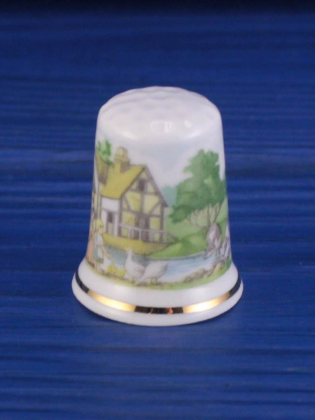 Heart of England наперсток The Old Mill, винтажный, коллекционный, Thimble Collectors Club