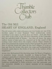 Heart of England наперсток The Old Mill, винтажный, коллекционный, Thimble Collectors Club