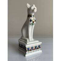 Elizabeth Arden шкатулка Cleopatras Cat, винтажная, коллекционная, фарфоровая, Treasures of the Pharaohs