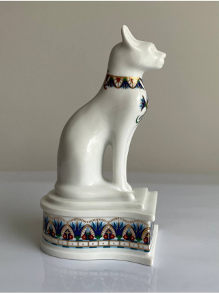 Elizabeth Arden шкатулка Cleopatras Cat, винтажная, коллекционная, фарфоровая, Treasures of the Pharaohs