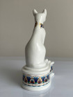 Elizabeth Arden шкатулка Cleopatras Cat, винтажная, коллекционная, фарфоровая, Treasures of the Pharaohs