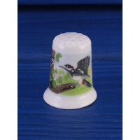 Crown Ducal наперсток Woodpecker, винтажный, фарфоровый, коллекционный