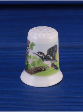 Crown Ducal наперсток Woodpecker, винтажный, фарфоровый, коллекционный