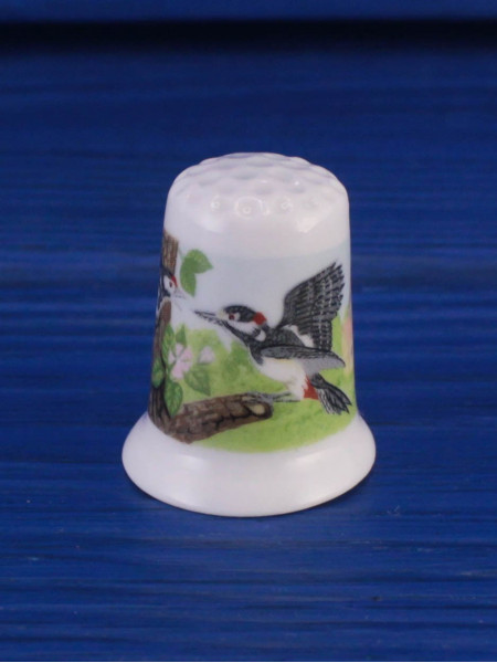 Crown Ducal наперсток Woodpecker, винтажный, фарфоровый, коллекционный
