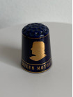 Винтажный коллекционный наперсток Royal Blue, выпущенный Thimble Craft. Декорирован золотом 22К