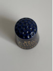 Винтажный коллекционный наперсток Royal Blue, выпущенный Thimble Craft. Декорирован золотом 22К