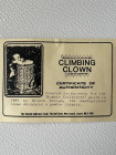 Винтажный коллекционный наперсток из пьютера Climbing Clown, выпущенный Brieth Design