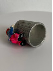 Винтажный коллекционный наперсток из пьютера Climbing Clown, выпущенный Brieth Design