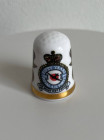 Коллекционный наперсток R.A.F. Insignia - Battle of Britain 1940-1990, выпущенный в августе 1990 года специально для Thimble Collector Guild. Декорирован золотом 22К