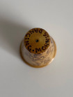 Коллекционный наперсток из дерева Village Customs, выпущенный Heather McLean специально для Thimble Collector Guild