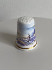 Коллекционный наперсток The Lone Shepherd от Harcourt China в сентябре 1992 года для Thimble Collector Guild. Золото 22К, художник Chris Burns