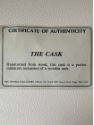 Винтажный коллекционный наперсток из дерева The Cask, изготовленный специально для Thimble Collector Guild, миниатюрная копия деревянной бочки