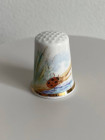 Коллекционный наперсток Ladybird (Божья коровка), выпущенный Harcourt China для Thimble Collector Guild. Декорирован золотом 22К