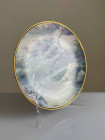 Franklin Mint тарелка Solitary Swan, винтажная, коллекционная, фарфоровая