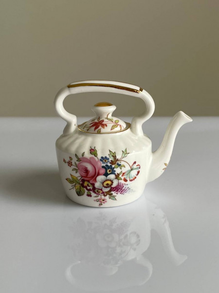 Hammersley чайник миниатюрный, винтажный, коллекционный, фарфоровый