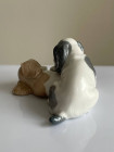 Nao, Lladro статуэтка собаки, щенки, винтажная, коллекционная, фарфоровая. Испания, 1990-е годы.