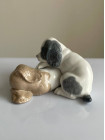 Nao, Lladro статуэтка собаки, щенки, винтажная, коллекционная, фарфоровая. Испания, 1990-е годы.