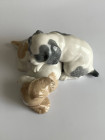 Nao, Lladro статуэтка собаки, щенки, винтажная, коллекционная, фарфоровая. Испания, 1990-е годы.