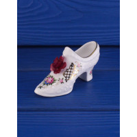 Aynsley туфелька Red Rose, миниатюрная, винтажная, коллекционная, декоративная
