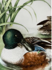 Franklin Mint, Limoges, Haviland тарелка Northern Shoveler, утка, винтажная, фарфоровая
