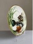 Franklin Mint, Limoges, Haviland тарелка Northern Shoveler, утка, винтажная, фарфоровая
