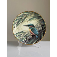 Wedgwood тарелка Kingfisher, зимородок, винтажная, фарфоровая