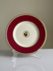 Wedgwood тарелка Ulander Powder Ruby, винтажная, фарфоровая, коллекционная