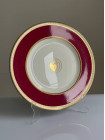 Wedgwood тарелка Ulander Powder Ruby, винтажная, фарфоровая, коллекционная