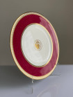 Wedgwood тарелка Ulander Powder Ruby, винтажная, фарфоровая, коллекционная