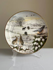Franklin Mint тарелка Snowy Dale, винтажная, коллекционная, фарфоровая