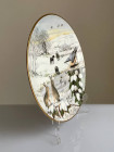 Franklin Mint тарелка Snowy Dale, винтажная, коллекционная, фарфоровая